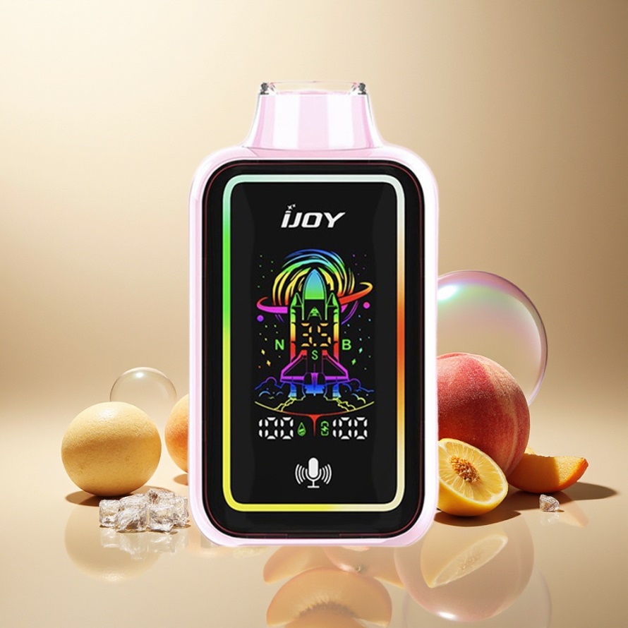 IJOY URANUS 25000 PuffsEngångs Vape Saftig Persika Is med Justerbar Luftflöde och 850 mAh Svensk Grossist