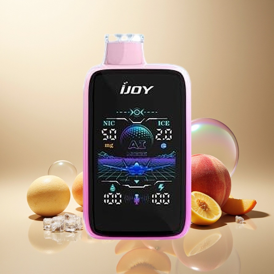IJOY Uranus Mate 40000 PuffsEngångs Vape Saftig Persika Is ICE0-3 1100mAh Type-C Svensk Grossist