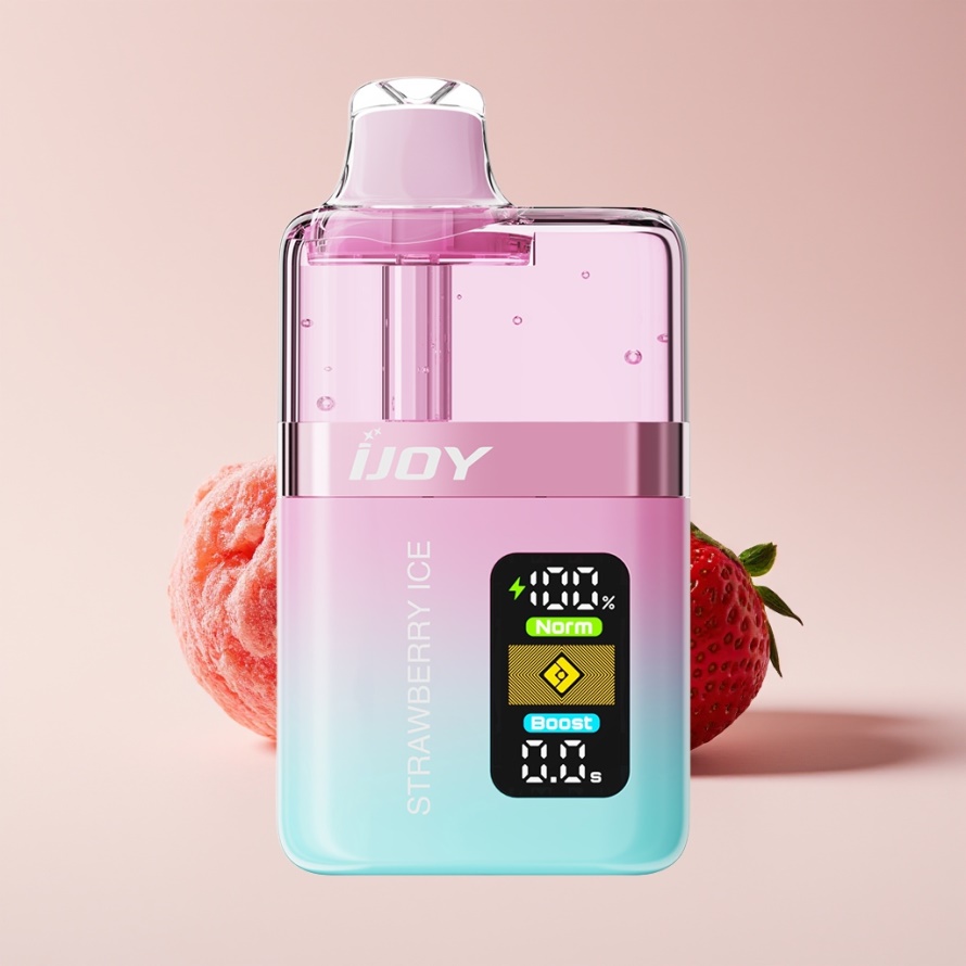 IJOY XP50000 Engångsvape Jordgubb Is – Svensk Grossist med 50 000 Puff & USB-C