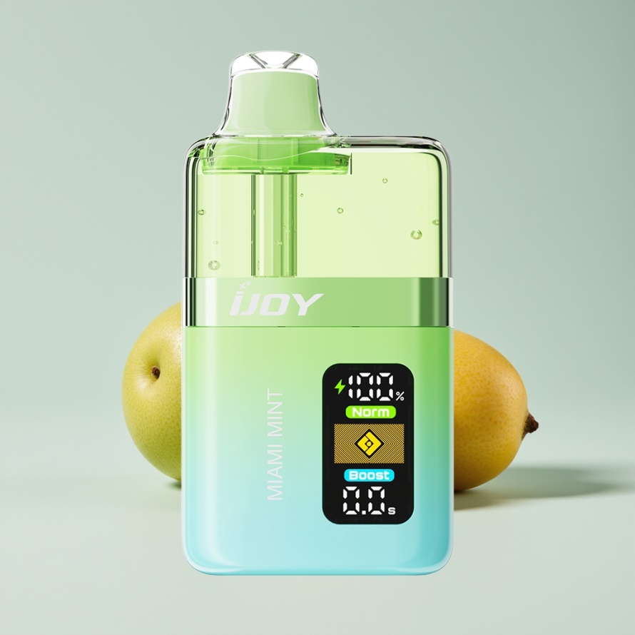 IJOY XP50000 Engångsvape Miami Mynta – Svensk Grossist med 50 000 puff & USB-C
