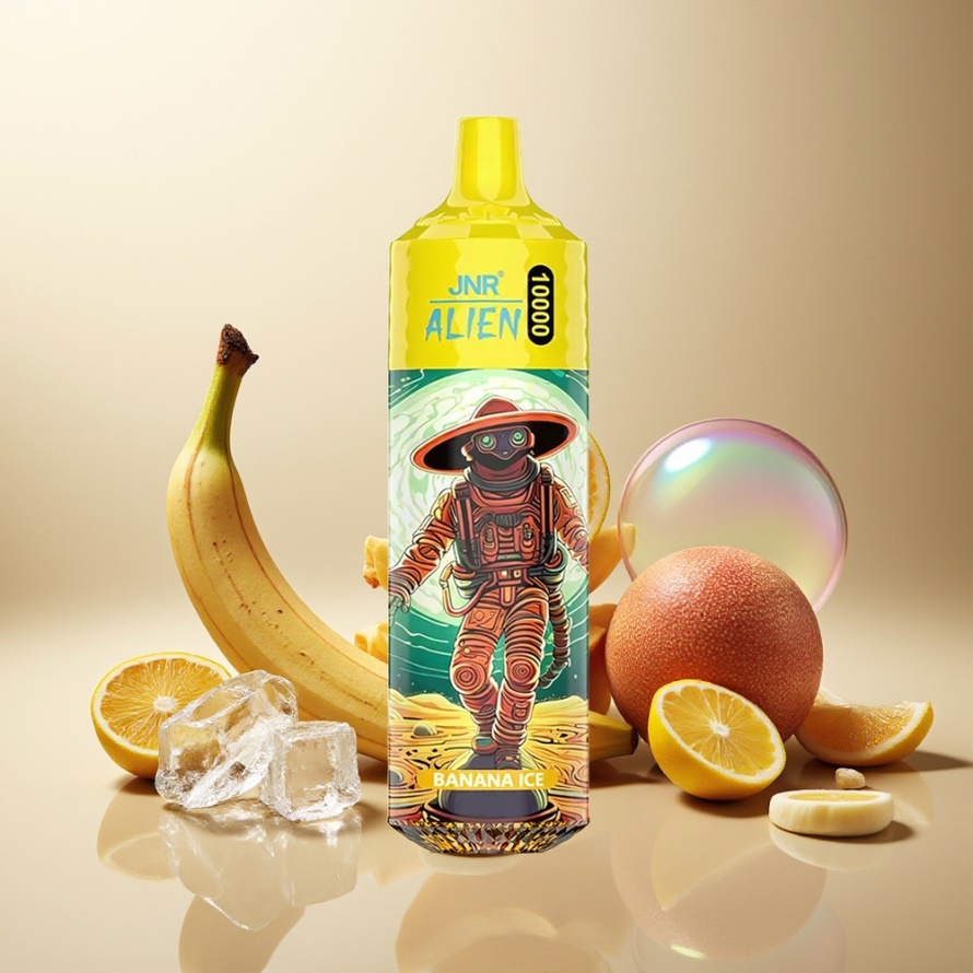 JNR Alien 10000 Puffs Svensk GrossistEngångs Vape Bananis med RGB LED & Type-C