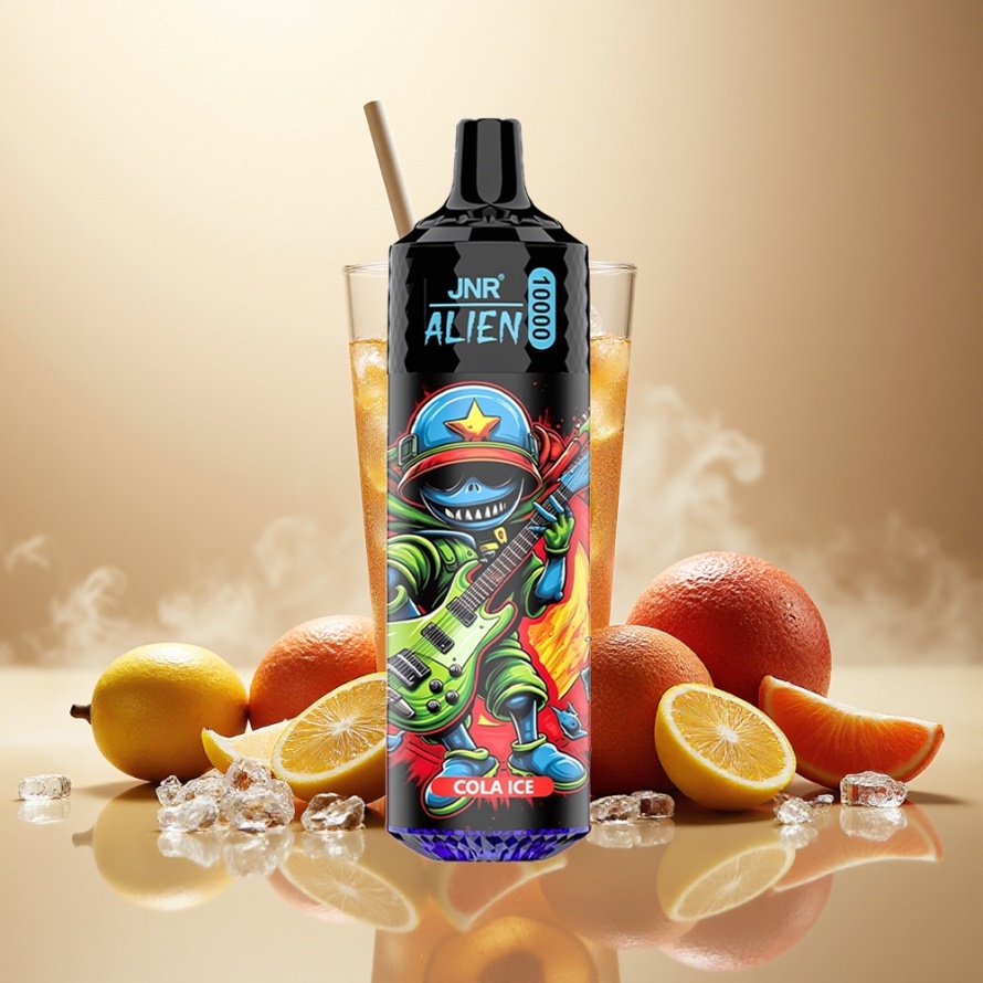 JNR Alien 10000 Puffs Svensk GrossistEngångs Vape Cola Is med 850mAh & RGB