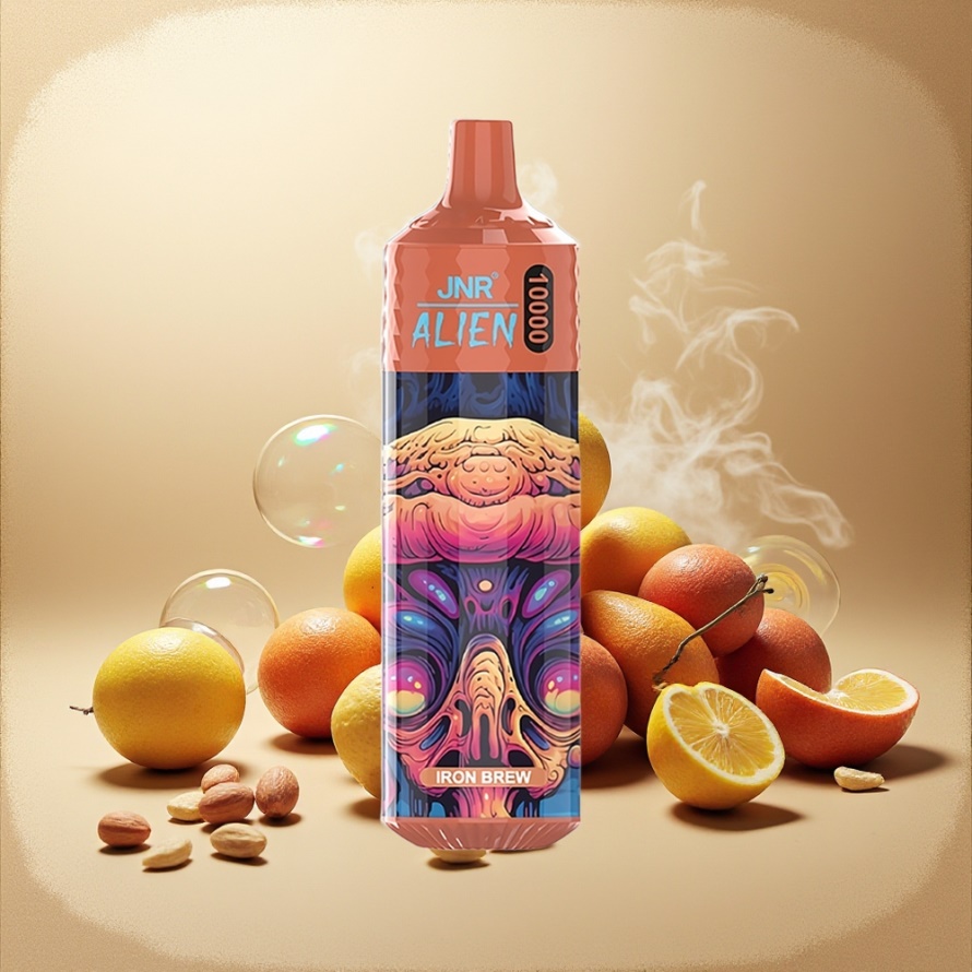 JNR Alien 10000 Puffs Svensk GrossistEngångs Vape Järn Bryggd med RGB LED & Typ-C Laddning
