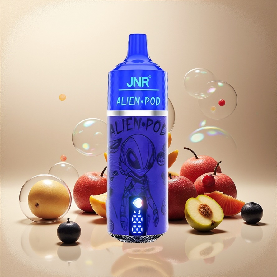 JNR Alien Pod 13000 Puffs Svensk GrossistEngångs Vape Blåbär Pberry med 850mAh Batteri & 20ml E-liquid