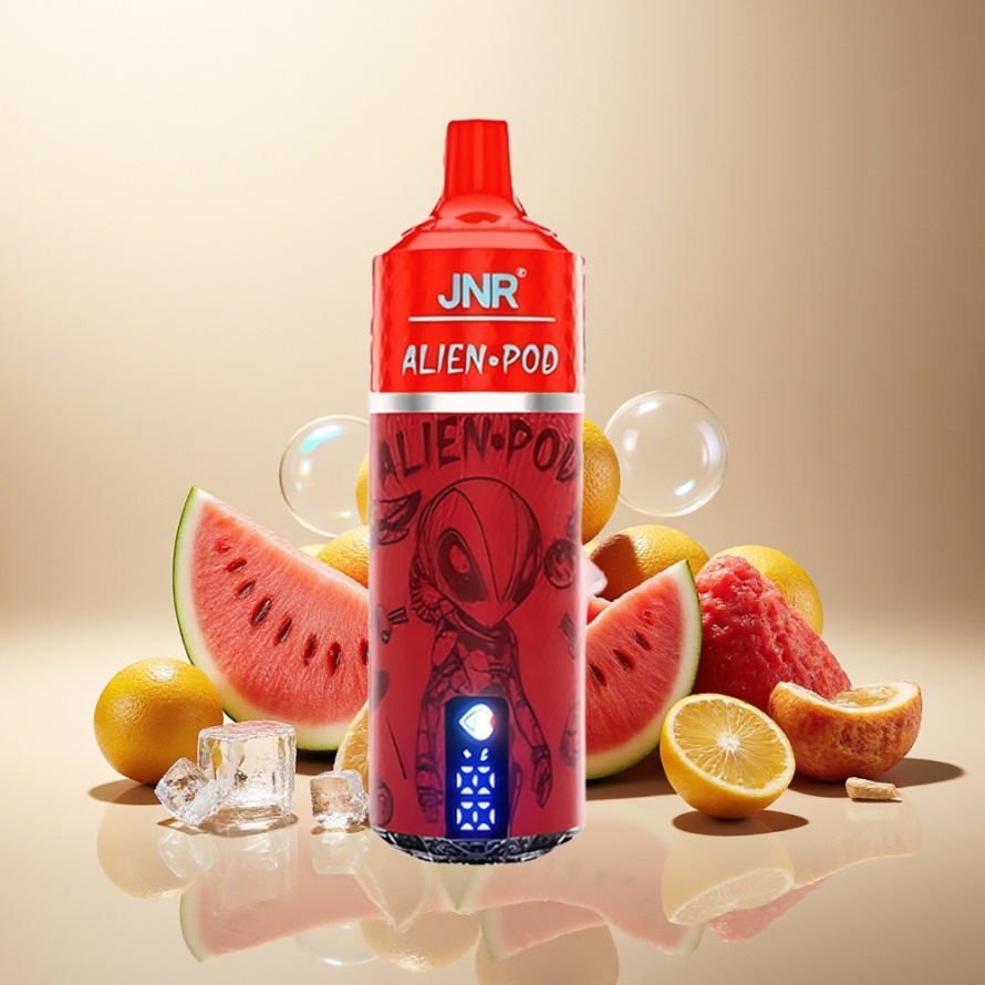 JNR Alien Pod 13000 Puffs Svensk GrossistEngångs Vape Vattenmelon Is med 850mAh Batteri & 20ml E-liquid