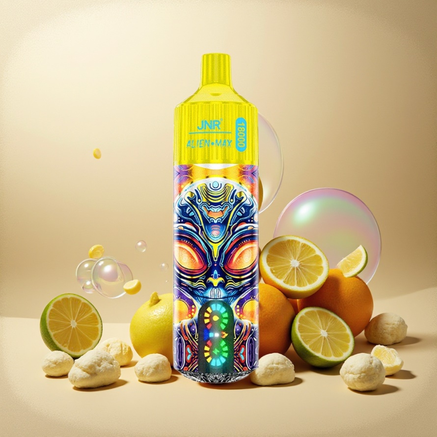 JNR Alien Max 18000 Puffs Svensk GrossistEngångs Vape Citron & Lime Dual Mesh Coil 28ml