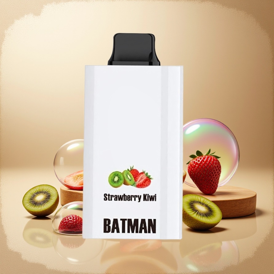 JNR BATMAN 11000 Puffs Svensk GrossistEngångs Vape Jordgubb Kiwi 850mAh 20ml Type-C Dual Mesh