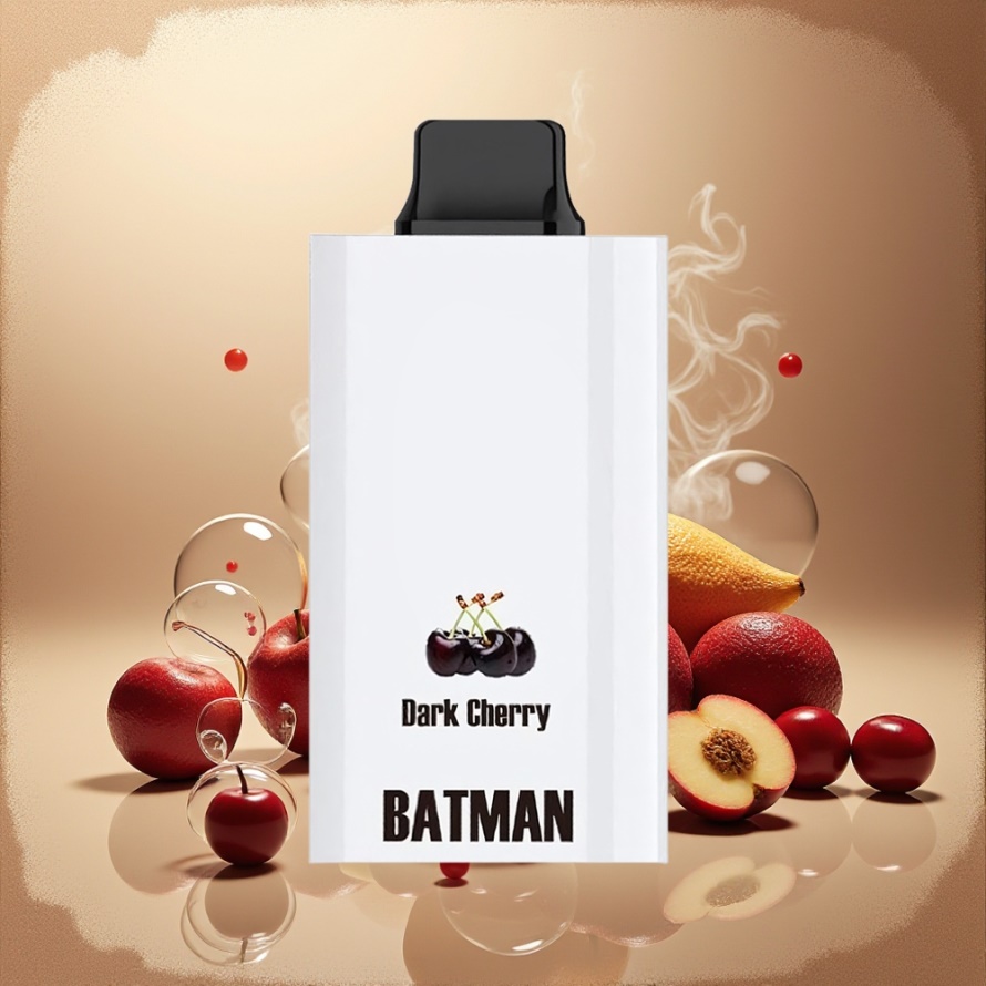 JNR BATMAN 11000 Puffs Svensk GrossistEngångs Vape Mörk Körsbär 850mAh 20ml Dual Mesh Coil Type-C