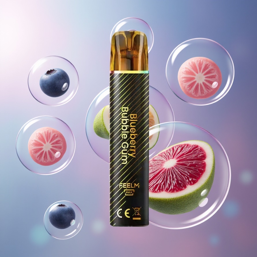 JNR Black&Golden 600+200 Puffs 550mAh 2ml Engångs Vape Blåbär Tuggummi svensk grossist