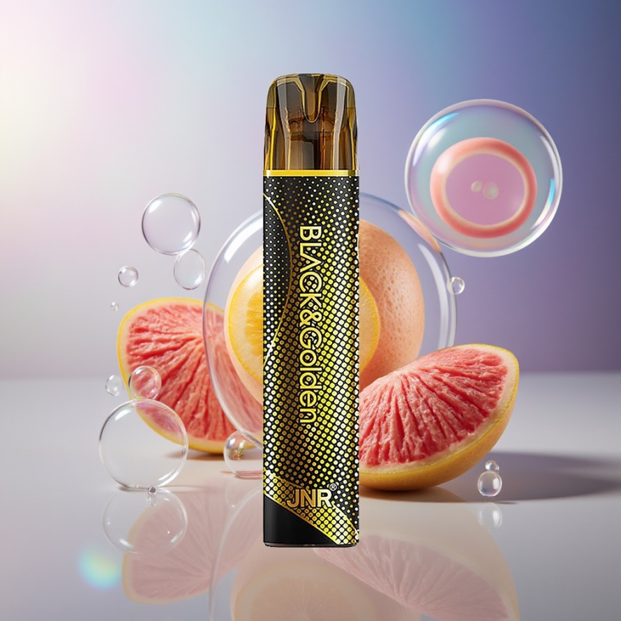 JNR Black&Golden 600+200 Puffs 550mAh Svensk Grossist Engångs Vape Trippel Mango