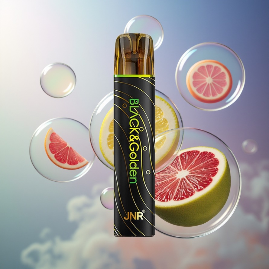 JNR Black&Golden 600+200 Puffs Engångs Vape Citron & Lime 550mAh 2ml svensk grossist