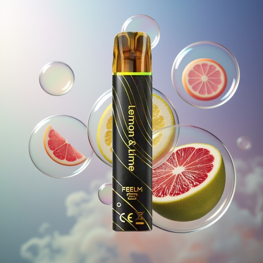 JNR Black&Golden 600+200 Puffs Engångs Vape Citron & Lime 550mAh 2ml svensk grossist