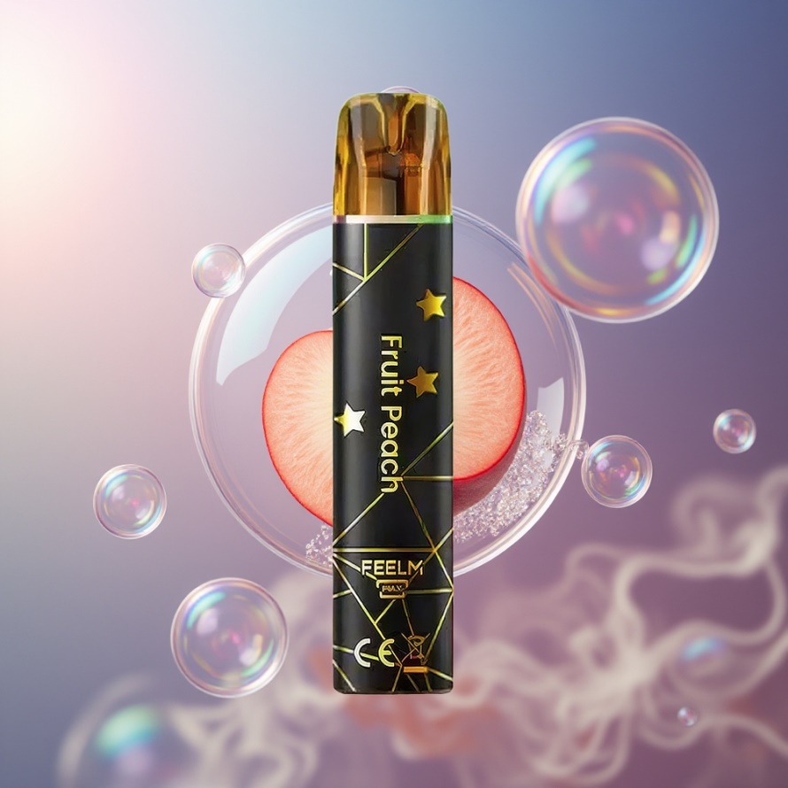 JNR Black&Golden 600+200 Puffs Engångs Vape Frukt Persika 550mAh svensk grossist