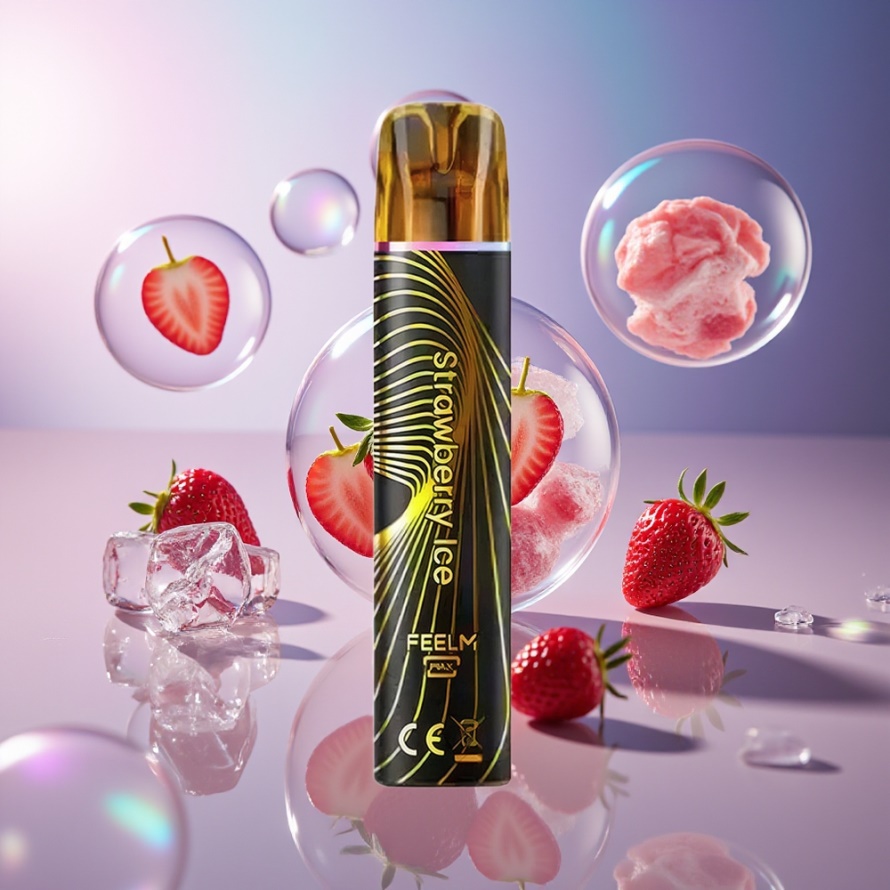 JNR Black&Golden 600+200 Puffs Engångs Vape Jordgubbsis 800 Puffs 2ml svensk grossist