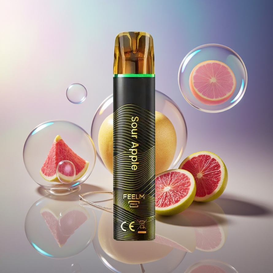 JNR Black&Golden 600+200 Puffs Engångs Vape Suräpple 800 Puffs 550mAh 2ml TPD svensk grossist
