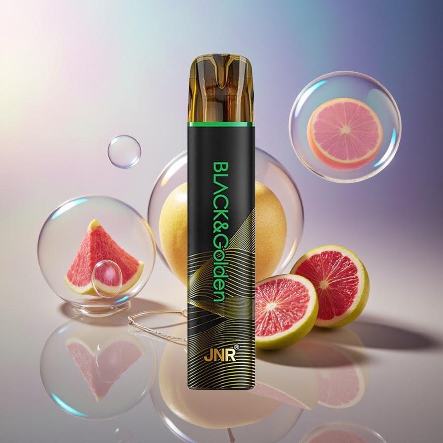 JNR Black&Golden 600+200 Puffs Engångs Vape Suräpple 800 Puffs 550mAh 2ml TPD svensk grossist