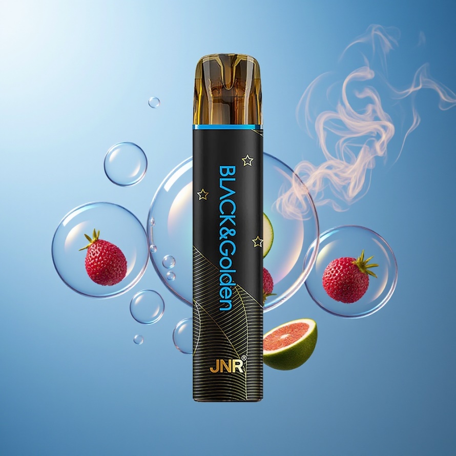 JNR Black&Golden 800 Puffs 2ml 550mAh 2% Nikotin Svensk Grossist Mr Blå