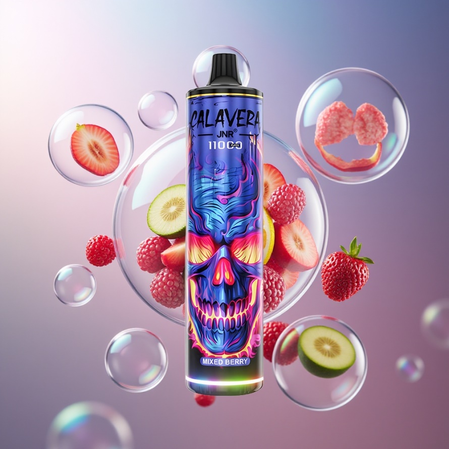 JNR Calavera 11000 Puffs Engångs Vape Blandade Bär 850mAh Type-C svensk grossist
