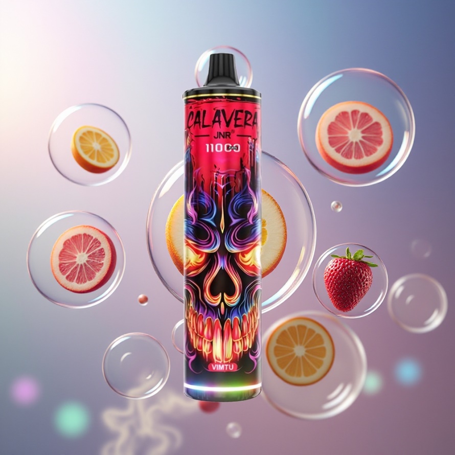 JNR Calavera 11000 Puffs Engångs Vape Vimtu med Type-C, 850mAh, 21ml, 1.0ohm Mesh Coil, svensk grossist