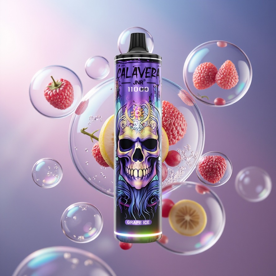 JNR Calavera 11000 Puffs Engångs Vape Vinbärsis (Type-C, 850mAh, 21ml) svensk grossist