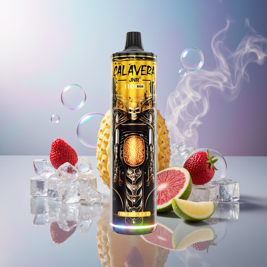 JNR Calavera 11000 Puffs Svensk Grossist Engångs Vape Ananas Is med 850mAh & Type-C Laddning