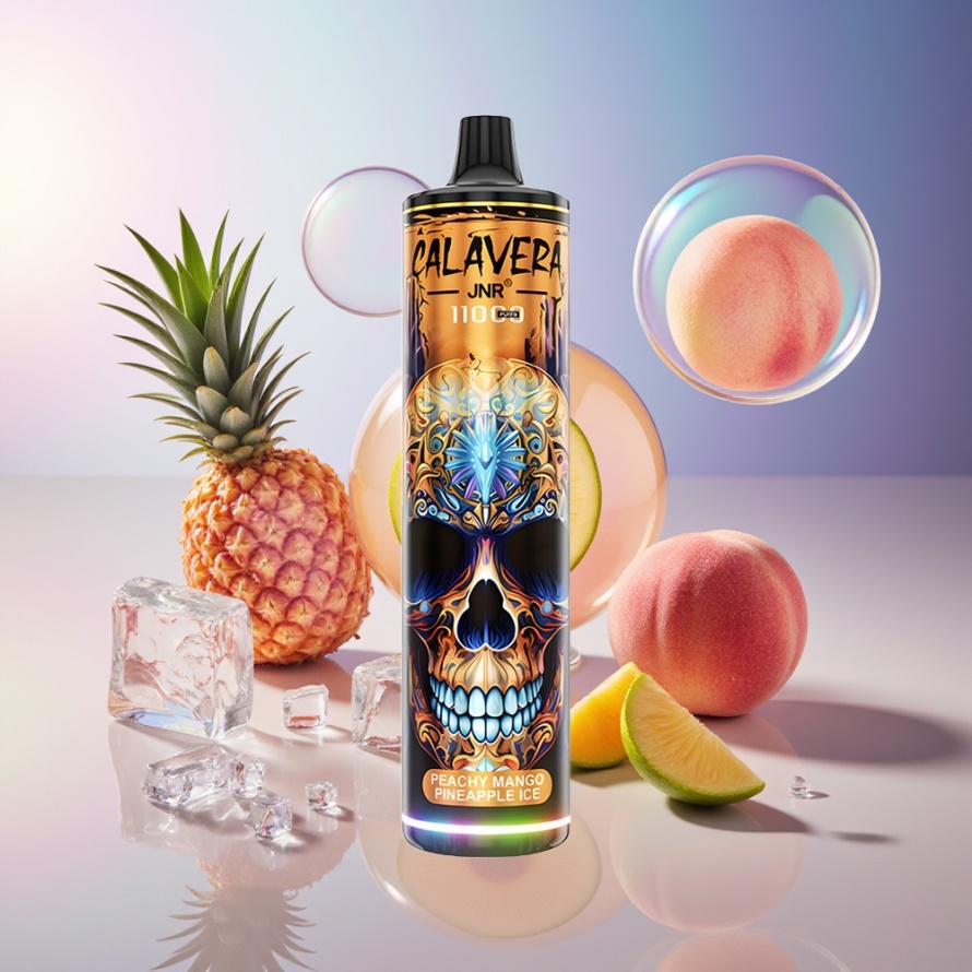 JNR Calavera 11000 Puffs Svensk Grossist Engångs Vape Persika Mango Ananas Is 850mAh 21ml