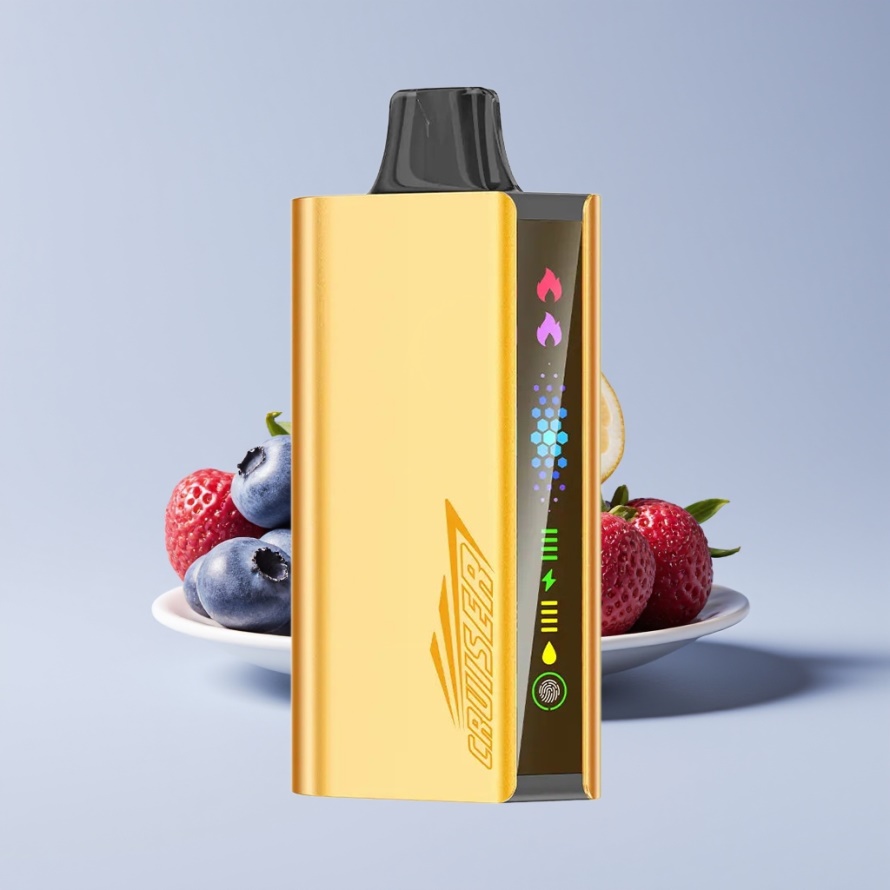 JNR Cruiser 12000 Puffs Engångs Vape Blåbär Explosion med Full-Metal Aluminiumkropp & Ingen Laddning - Svensk Grossist
