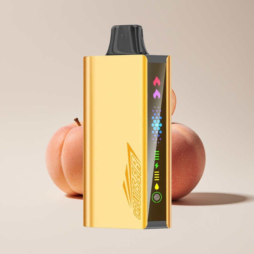 JNR Cruiser 12000 Puffs Ingen Laddning Engångs Vape Persika Is svensk grossist