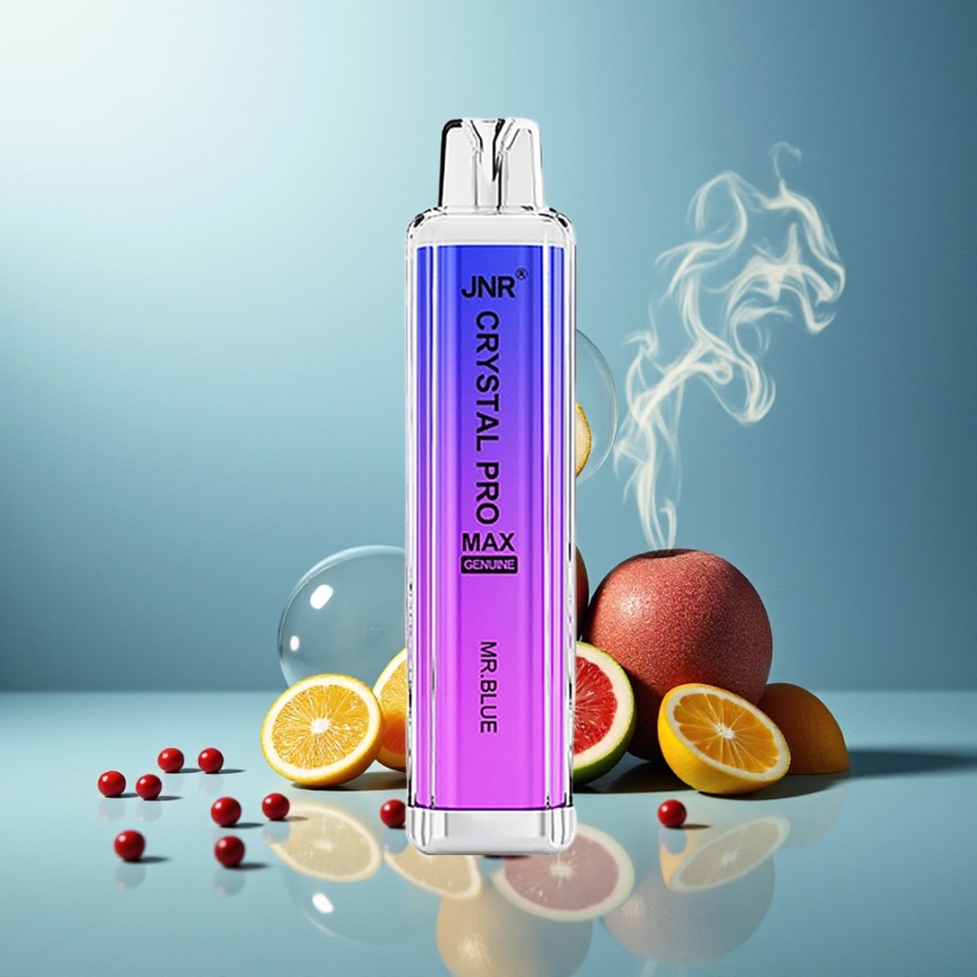 JNR Crystal Pro Max 5000 Puffs 1400mAh 12ml Svensk GrossistEngångs Vape Herr Blå