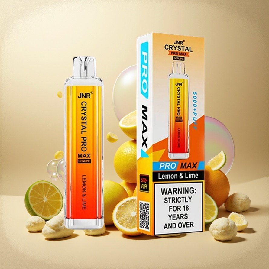 JNR Crystal Pro Max 5000 Puffs Svensk GrossistEngångs Vape Citron & Lime 1400mAh 12ml
