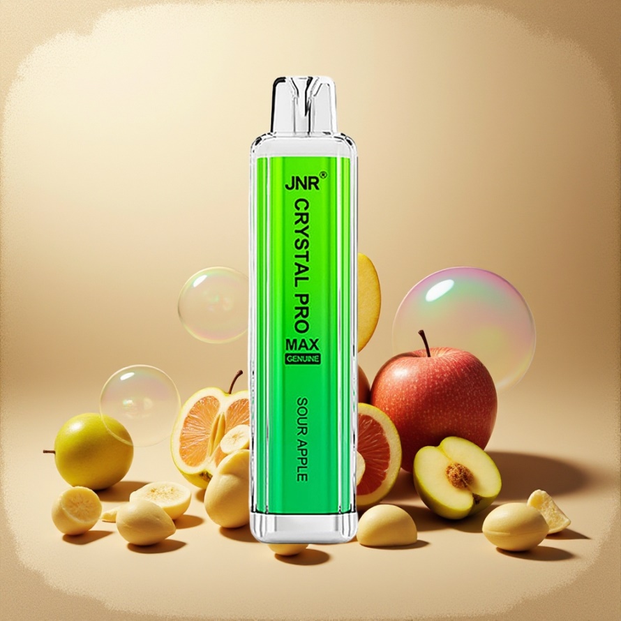 JNR Crystal Pro Max 5000 Puffs Svensk GrossistEngångs Vape Suräpple 1400mAh 12ml