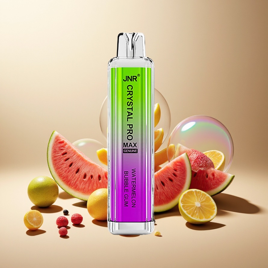 JNR Crystal Pro Max 5000 Puffs Svensk GrossistEngångs Vape Vattenmelon Tuggummi 1400mAh 12ml