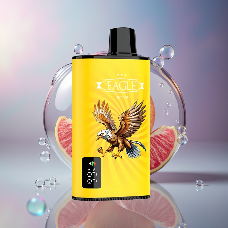 JNR EAGLE Smart 23000 Puffs Engångs Vape Dubbel Äpple med Digital Skärm 1.0ohm Mesh Coil & Justerbar Luftflöde svensk grossist