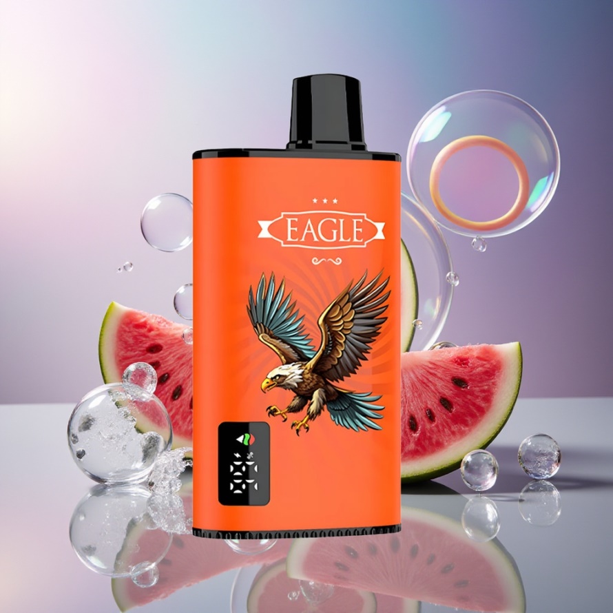 JNR EAGLE Smart 23000 Puffs Engångs Vape Vattenmelon Is med Digital Skärm & 1.0ohm Mesh Coil svensk grossist