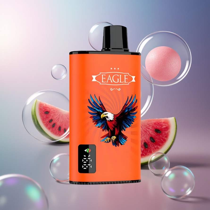 JNR EAGLE Smart 23000 Puffs Engångs Vape Vattenmelon Tuggummi med Digital Skärm & 1.0ohm Mesh Coil svensk grossist