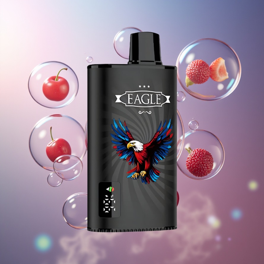 JNR EAGLE Smart 23000 Puffs Svensk Grossist Engångs Vape Körsbär Cola med Digital Skärm 25ml 2% Nikotin