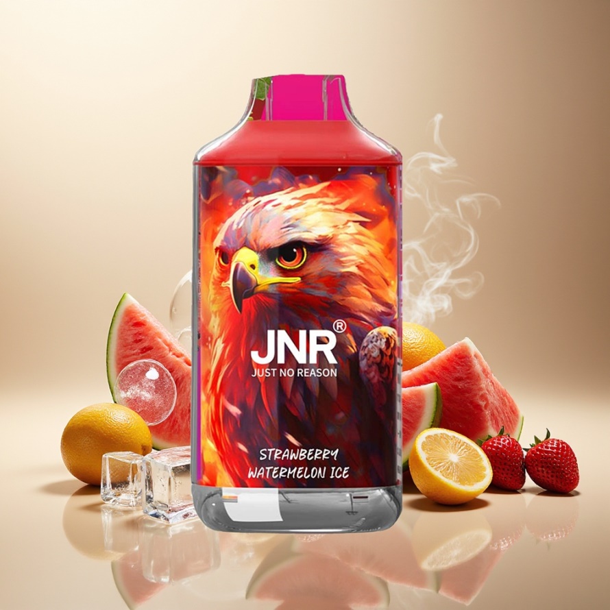 JNR Falcon 16000 Puffs Svensk GrossistEngångs Vape Jordgubb Vattenmelon Is 850mAh 22ml Dual Mesh Coil