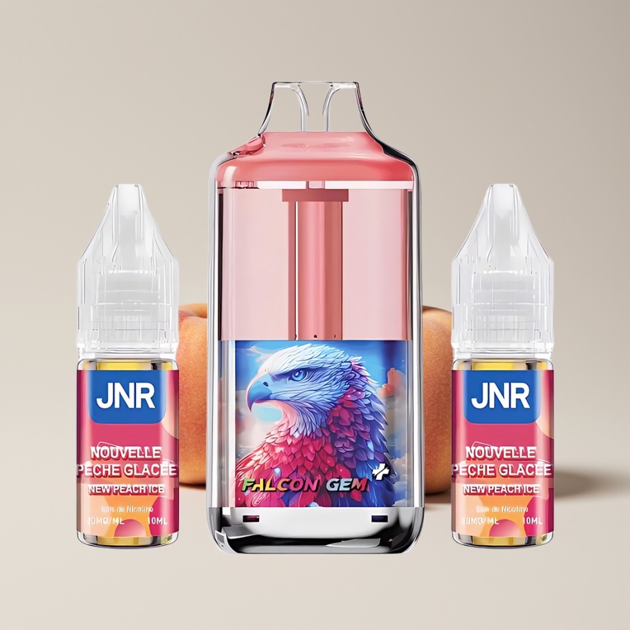 JNR Falcon GEM⁺ 30000 Puffs Refillable Pod Vape Nya Persika Is – Svensk Grossist
