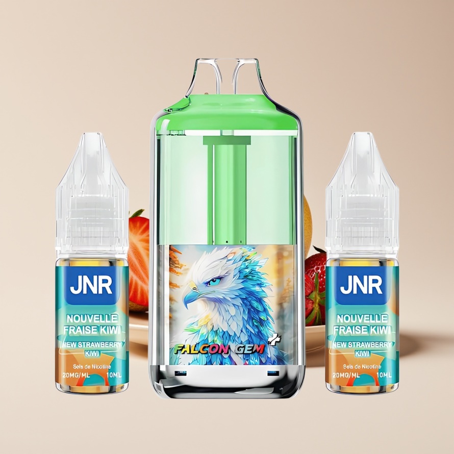 JNR Falcon GEM⁺ 30000 Puffs Refillbar Pod Vape Ny Jordgubb Kiwi – Svensk Grossist