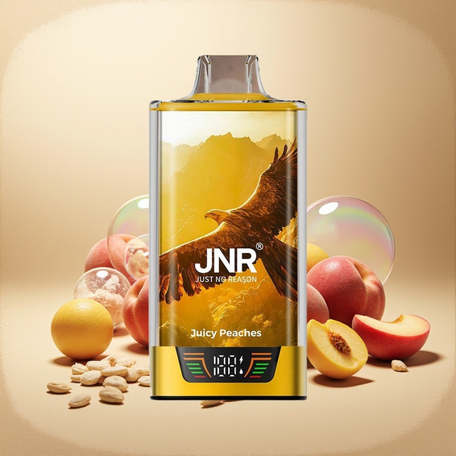 JNR Falcon Pro 28000Engångs Vape Saftiga Persiker (30ml, 28000 puff, 5% Nikotin, svensk grossist)