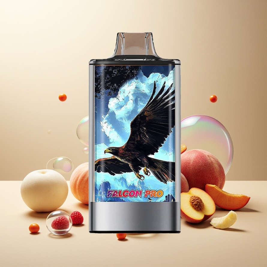 JNR Falcon Pro 28000Engångs Vape Vit Persika Hallon med Smart Display & 30ml – svensk grossist