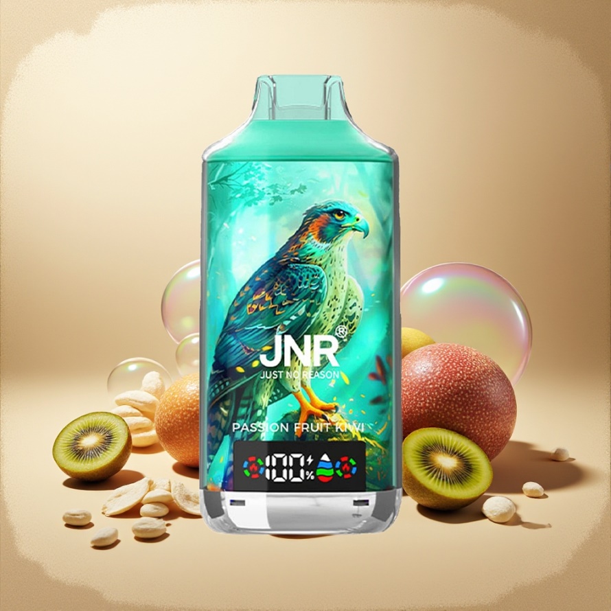 JNR Falcon X 18000 Puffs Svensk GrossistEngångs Vape Passionsfrukt Kiwi 750mAh 24ml Dual Mesh Coil Type-C