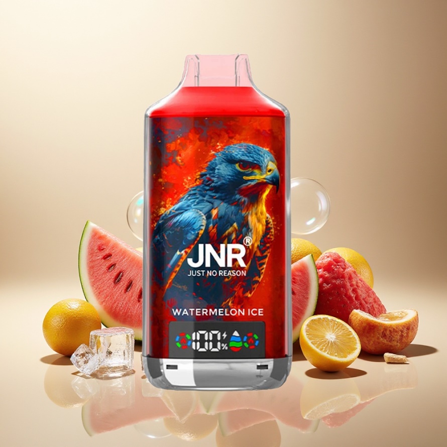 JNR Falcon X 18000 Puffs Svensk GrossistEngångs Vape Vattenmelon Is 750mAh 24ml Dual Mesh Coil Type-C