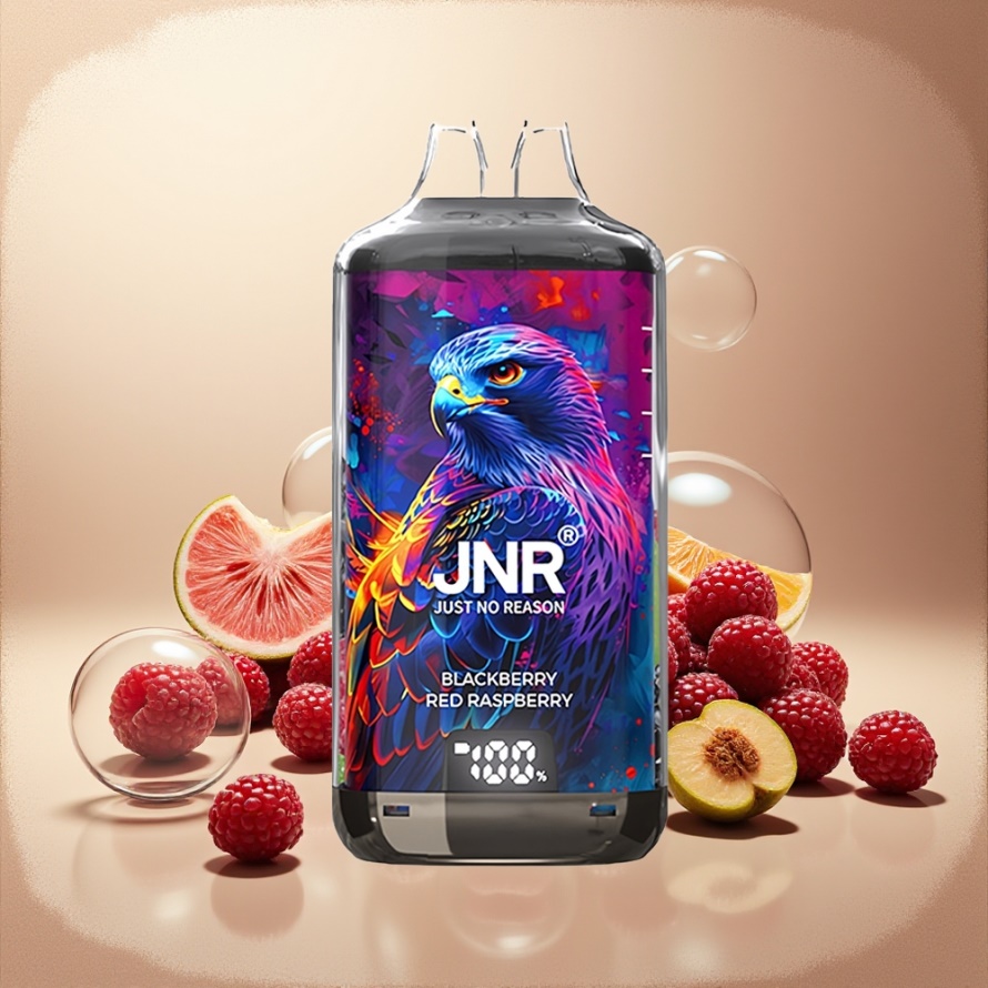 JNR Falcon X⁺ 28000 Svensk GrossistEngångs Vape Björnbär Röd Hallon 950mAh 2ml 2% Nikotin