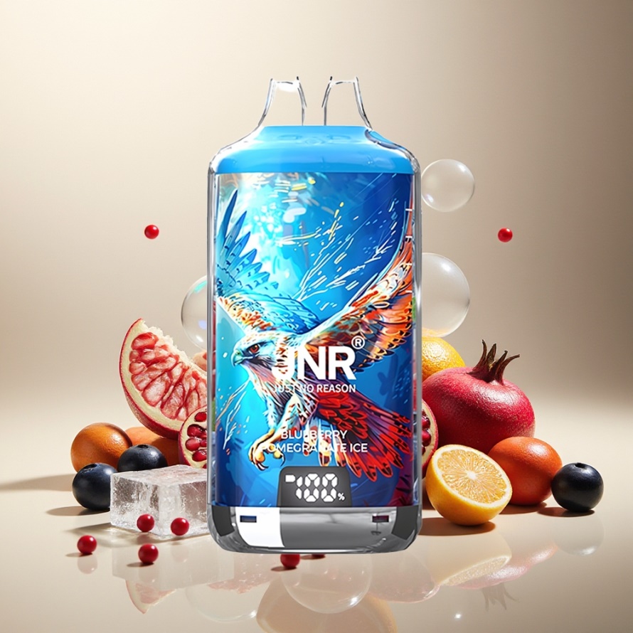 JNR Falcon X⁺ 28000 Svensk GrossistEngångs Vape Blåbär Granatäpple Is 28000 Puffar 950mAh 2ml