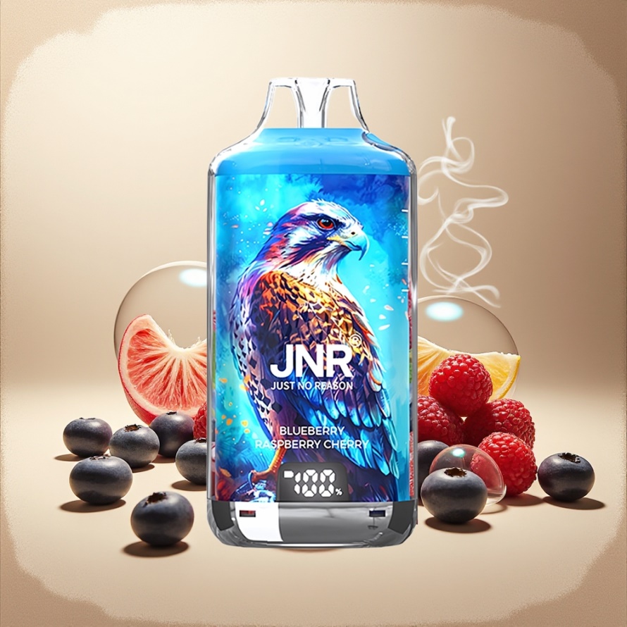 JNR Falcon X⁺ 28000 Svensk GrossistEngångs Vape Blåbär Hallon Körsbär 950mAh 2ml Luftflödesreglering