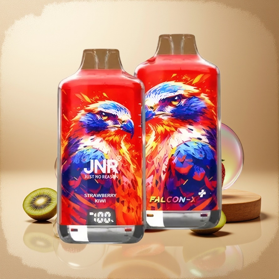 JNR Falcon X⁺ 28000 Svensk GrossistEngångs Vape Jordgubb Kiwi 950mAh 2ml 2% Nikotin