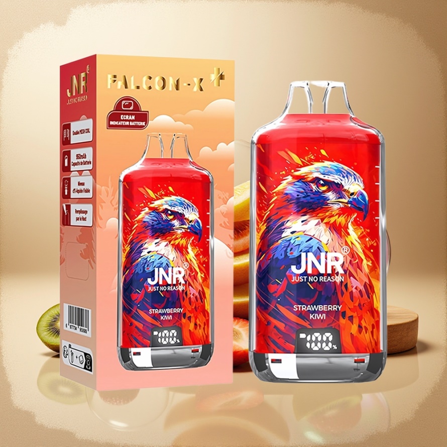 JNR Falcon X⁺ 28000 Svensk GrossistEngångs Vape Jordgubb Kiwi 950mAh 2ml 2% Nikotin