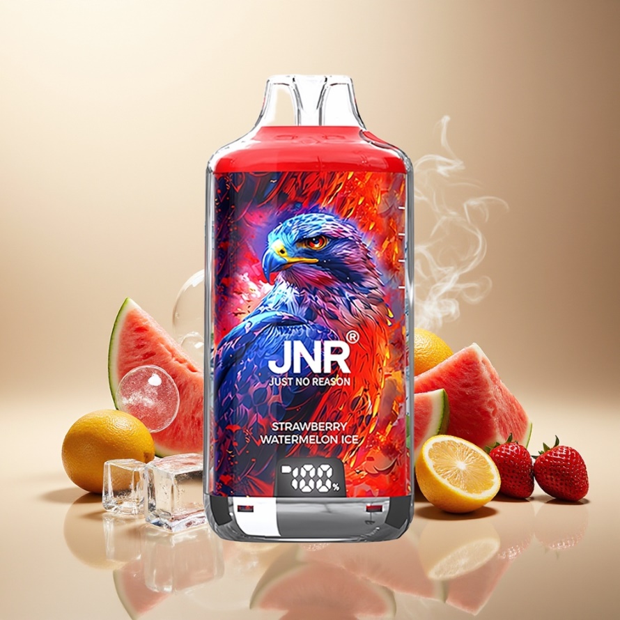 JNR Falcon X⁺ 28000 Svensk GrossistEngångs Vape Jordgubb Vattenmelon Is 950mAh 1.2ohm Dual Mesh 2ml