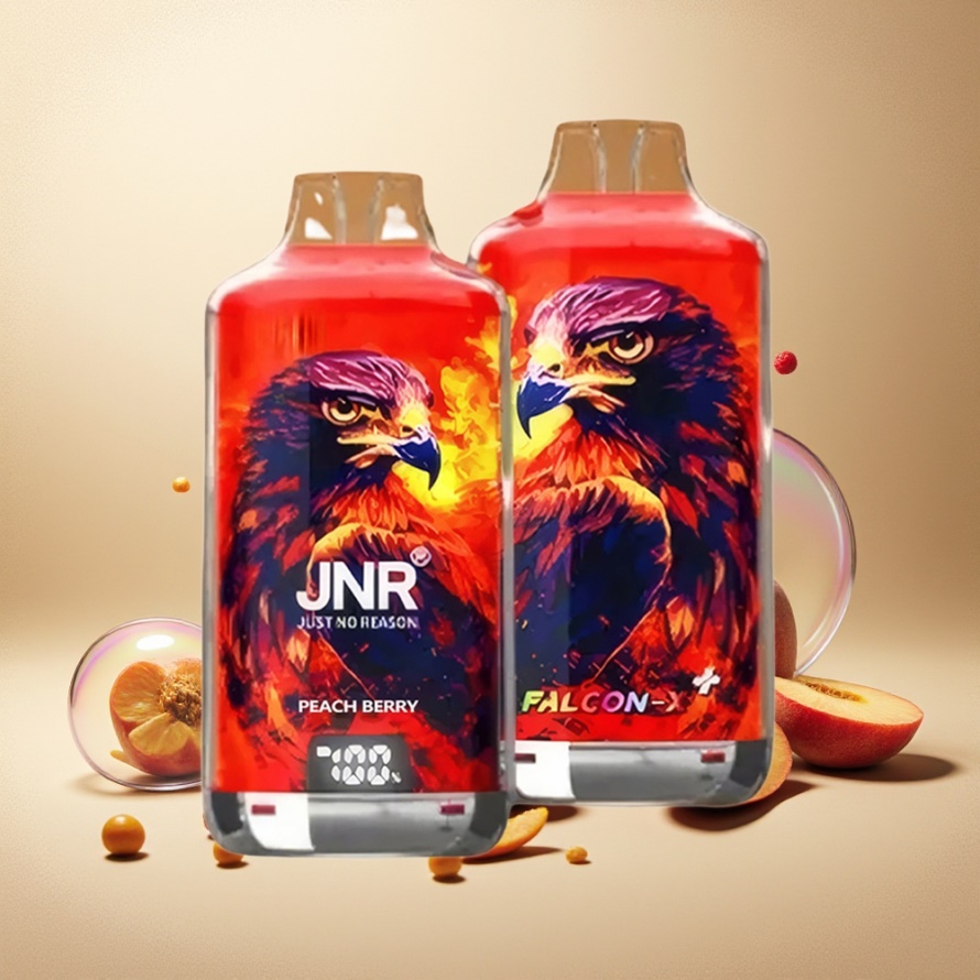 JNR Falcon X⁺ 28000 Svensk Grossist Engångs Vape Persika Bär med 950mAh & Luftflödesreglering